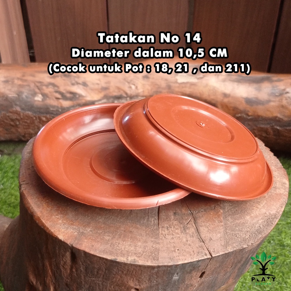 Tatakan Pot Terracotta/Coklat No 10, 12, 14, 16, 18