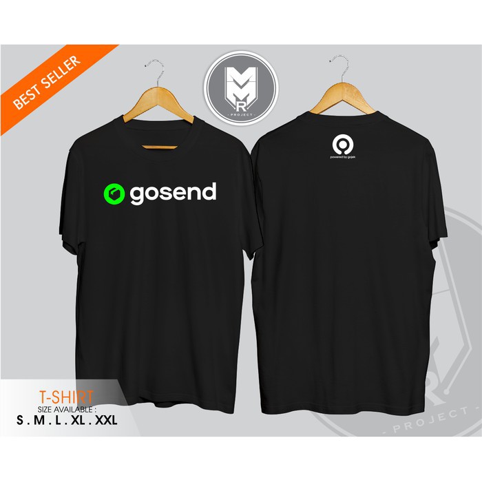 Kaos / Baju / Tshirt Gosend Powered By Gojek Termurah   -provermerch