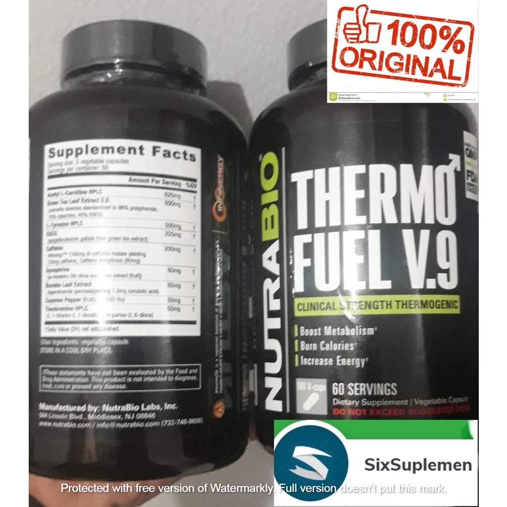 Nutrabio Thermo Fuel V.9 180 Capsul - Fat Burner