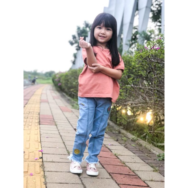 Afsheenastore Celana Panjang Anak Girly Jeans Annabelle 2-10T