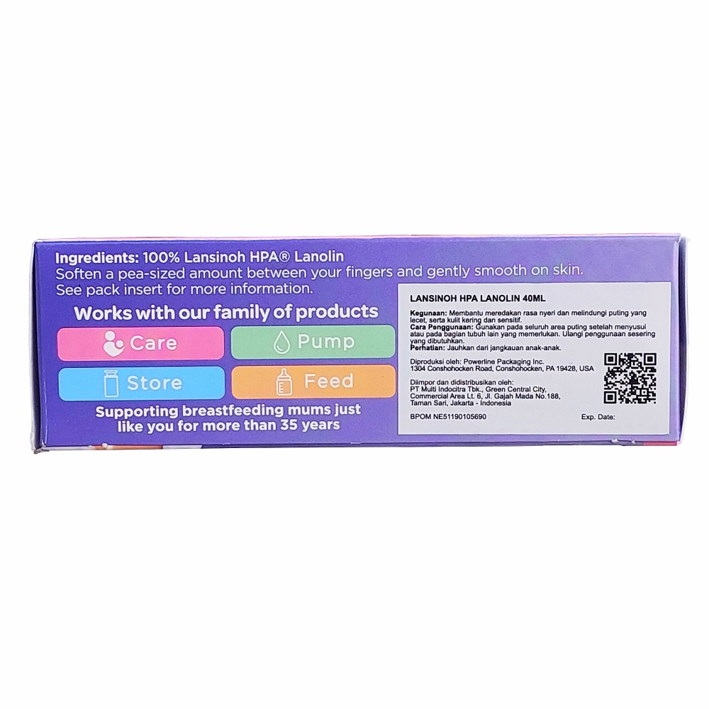 Lansinoh HPA Lanolin 40 gram 40ml Krim Puting Ibu Menyusui