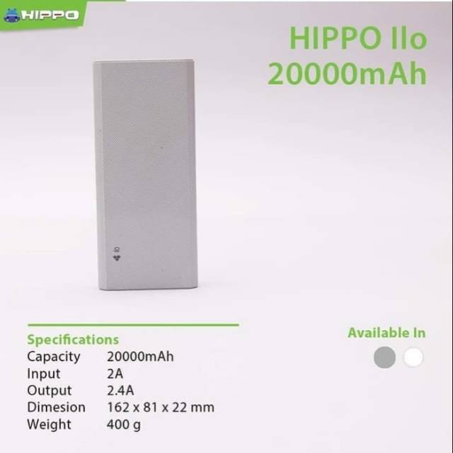 HIPPO original Powerbank ILO F1 20000 mAh