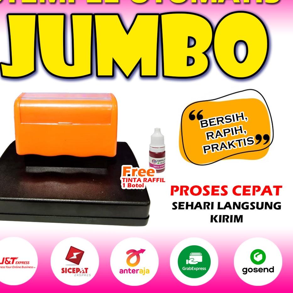 Berkualitas Stempel Jumbo / Stempel Kardus / Stempel Besar / Custom 1 Warna