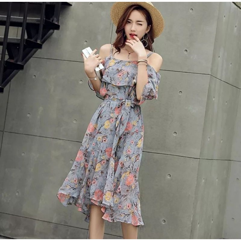Korean Sabrina Dress Big size branded kawaii