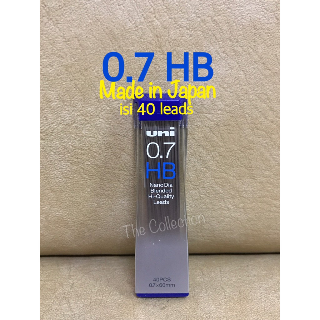 

isi pensil mekanik 0.7 HB isi 40 leads JAPAN mitsubishi uni mechanical pencil refill ATK0526UN