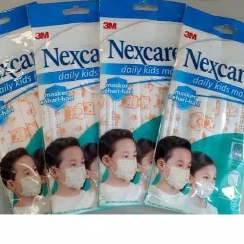 [ PROMO ]Masker NEXCARE ANAK 3 ply (1 Kotak 36 pcs) KIDS Daily earloop 3M ready stock ORI TERMURAH