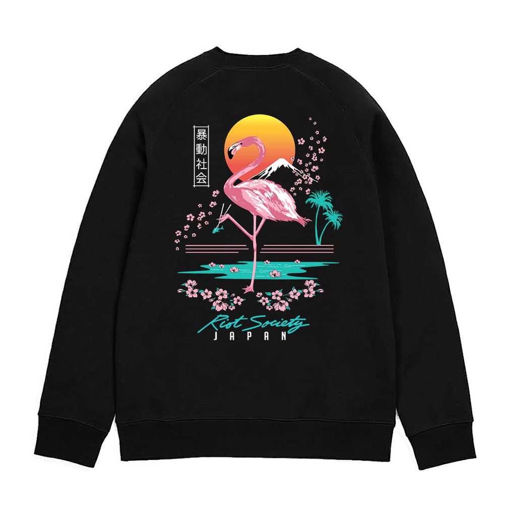 Crewneck Jepang Flamingo Limited Edition / Crewneck Japan / Crewneck Pria / Size M L XL XXL