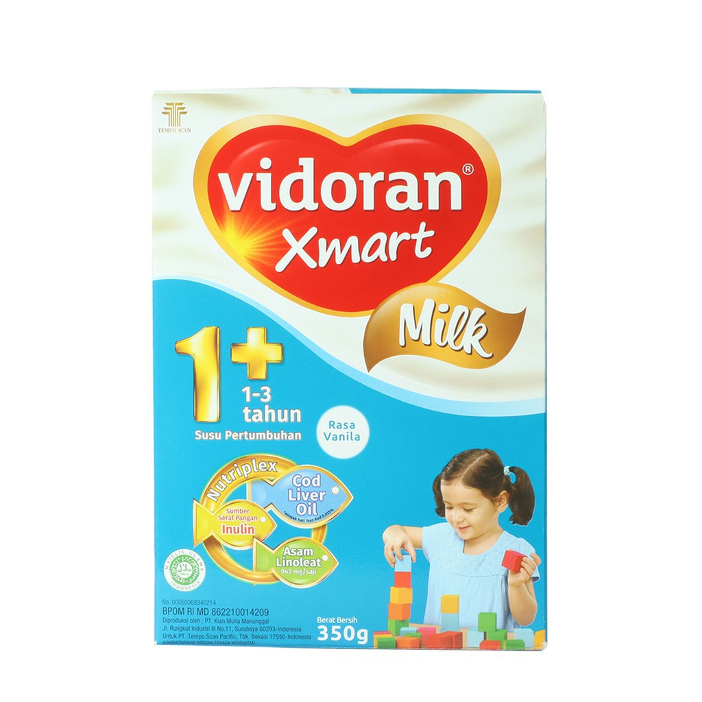 VIDORAN XMART MILK 1+ 325GR VANILLA