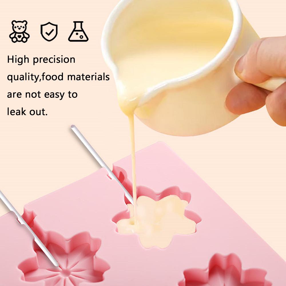 R-flower Silicone Lolipop Cetakan Lucu DIY Bakeware Cokelat Bentuk Hewan Mold Jelly Dan Permen