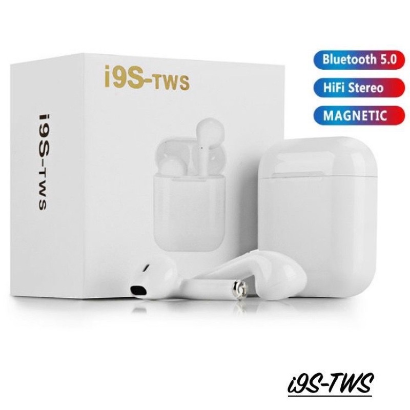HANDSFREE BLUETOOTH TWS i 9 S PACKING IMPORT GRADE ORI SPORT TRUE EARPHONE PROMO SEN