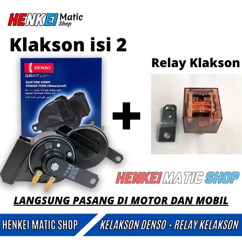 Klakson Denso Keong Waterproof / Klakson Motor / Klakson Mobil Denso Original UNIVERSAL