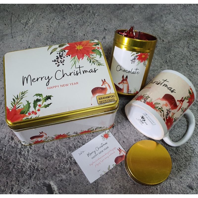 

GIFT BOX HAMPERS CUSTOM CHRISTMAS HAMPERS/ BOX NATAL/ BOX KALENG/ MUG NATAL KADO NATAL