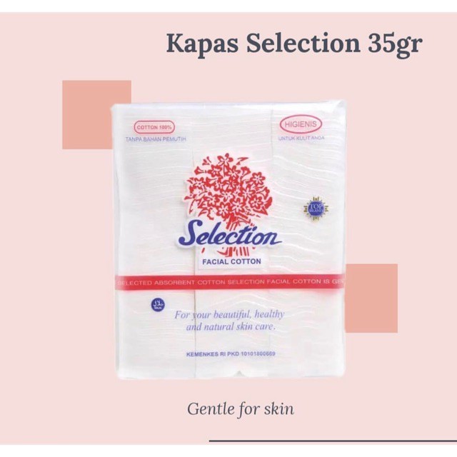 Kapas Wajah Selection 35gr  / Kapas Pembersih Kecantikan Facial Cotton