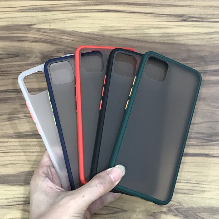 PREMIUM HYBRID CASE BLACK DOVE ANTI PECAH FOR REALME C11