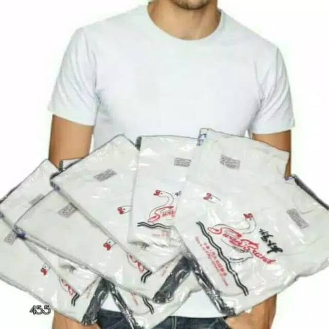  Kaos  Oblong  Pria  Putih Polos Swan Brand Shopee  Indonesia