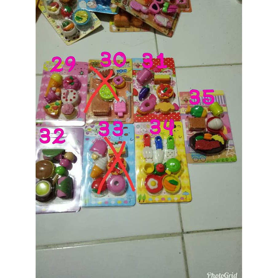 Penghapus Import Unik & Lucu /Perlengkapan Sekolah Anak/Souvenir Ultah -Ultah