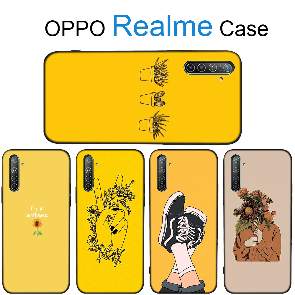 Soft Case Silikon Kuning Ilustrasi Estetik Cover Realme 6 C3 C2 Xt X2 5 Pro Q 5i 5s X Lite 3 2 A5 Md173 Shopee Indonesia
