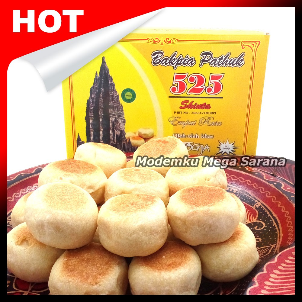 Bakpia Pathuk 525 Asli Jogja 4 rasa - 20biji