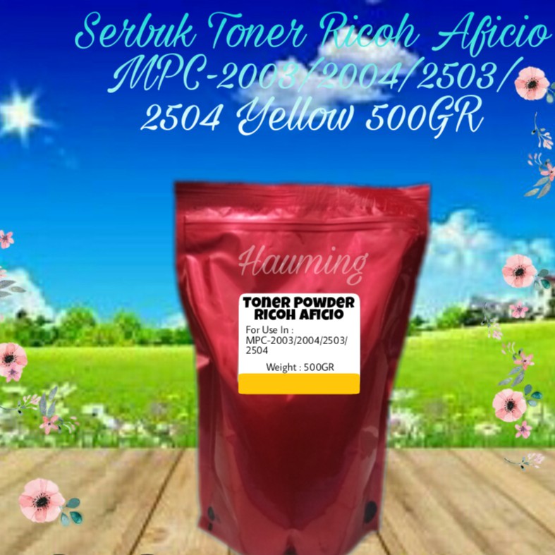 Serbuk Toner Ricoh Aficio MP C2003 C2004 C2503 C2504 C3003 C3503 C4503 C5503 C6003 SP Yellow 500gr