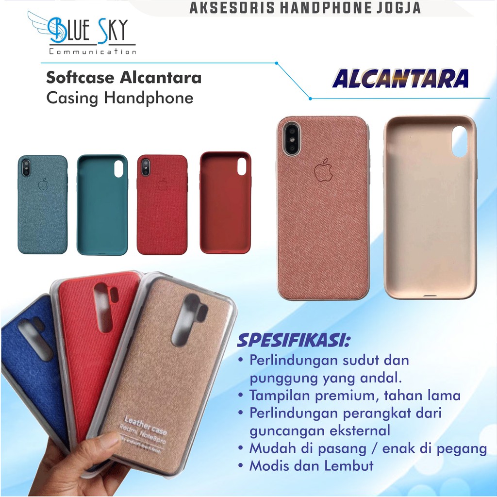 SOFTCASE ANTI CRACK ALCANTARA ALL TYPE