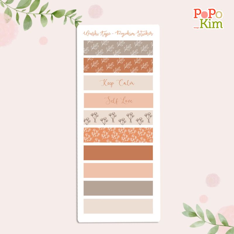 

sticker Label Washi Flower/journal/scrapbook