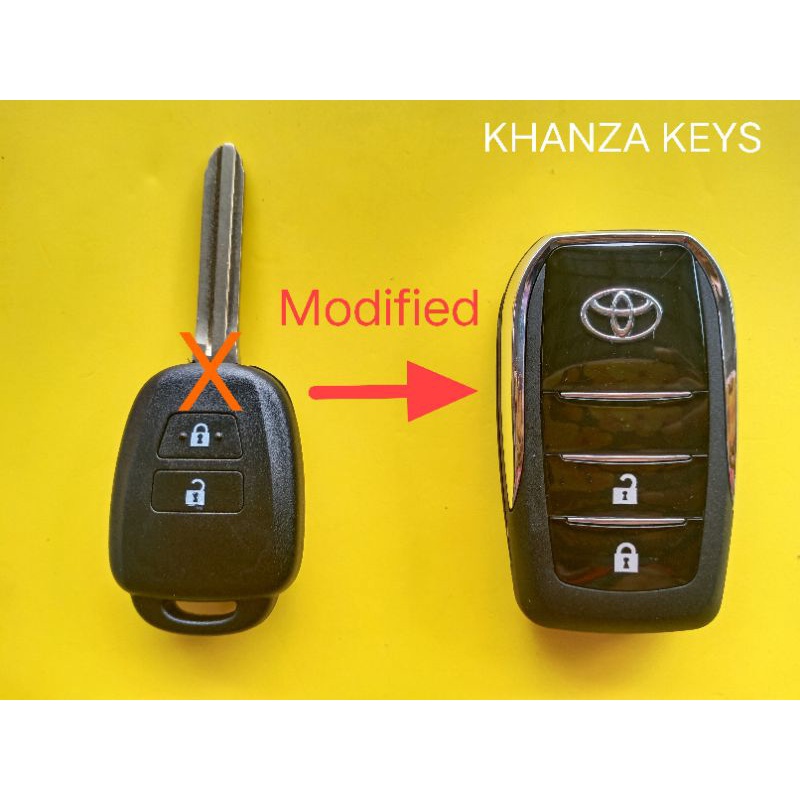 Casing flip key model lipat toyota new yaris 2015 keatas