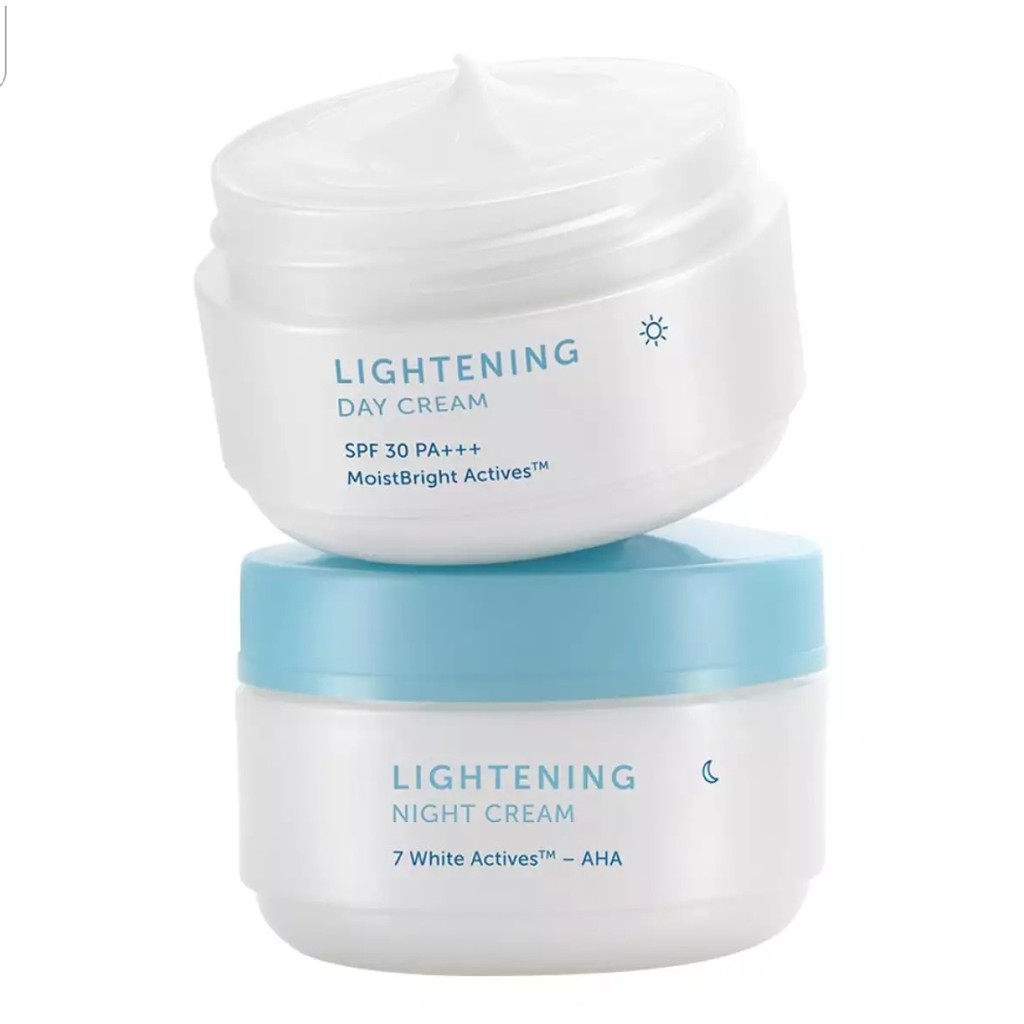 Wardah Lightening Day Cream SPF 30 PA+++ Night Cream Pot  