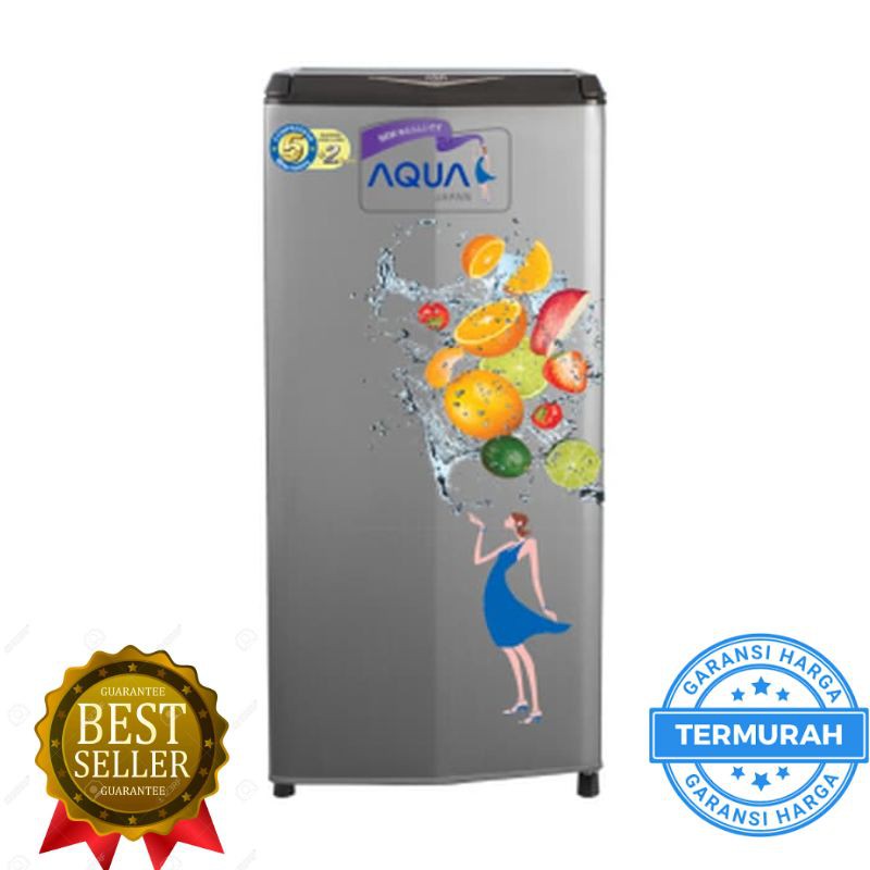 aqua AQR-D187MR Kulkas 1 Pintu - Abu-abu