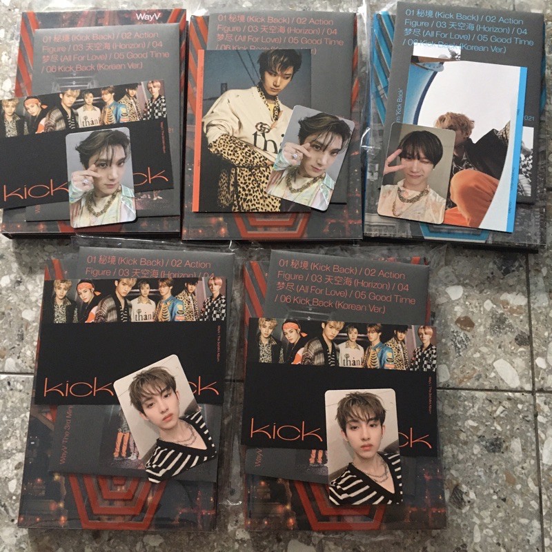 [READY] Unsealed Fullset WayV Album [Kick Back] Pc winwin ten xiaojun