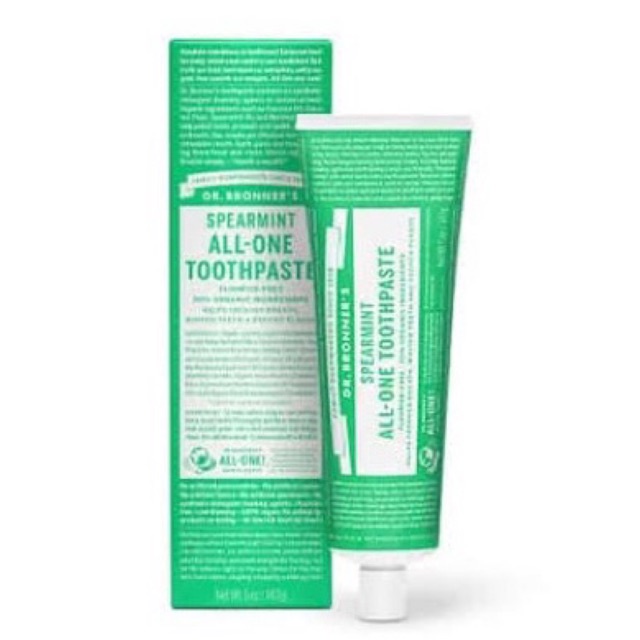 Dr Bronner All - One Toothpaste Peppermint, Spearmint 140g