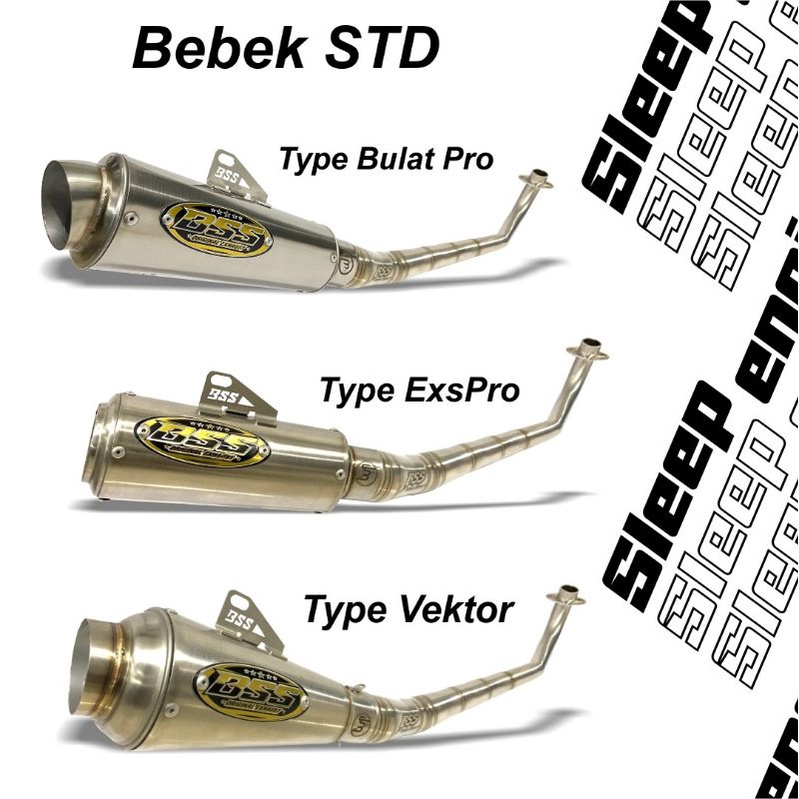 knalpot bebek yamaha honda suzuki original bss sidoarjo free laser nama