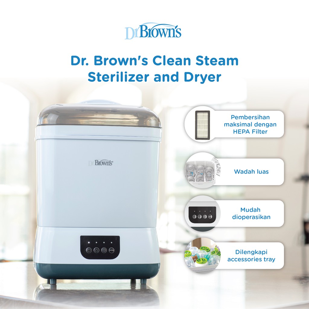 Dr. Brown's Clean Steam Sterilizer And Dryer / Alat Steril Botol - AC178