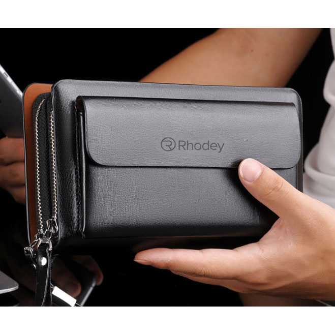 (100% BARANG ORI) Rhodey Dompet Clutch Wanita Bahan Kulit - 007