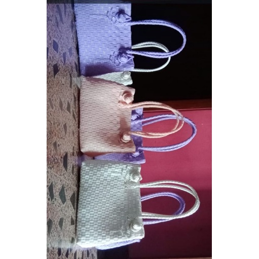 Tas anyam bahan jali premium