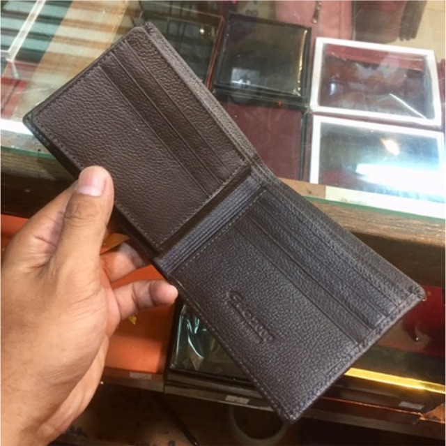 Dompet lipat biasa pria bahan kulit asli berkualitas motif jeruk #dompet #dompetpria #dompetcowok