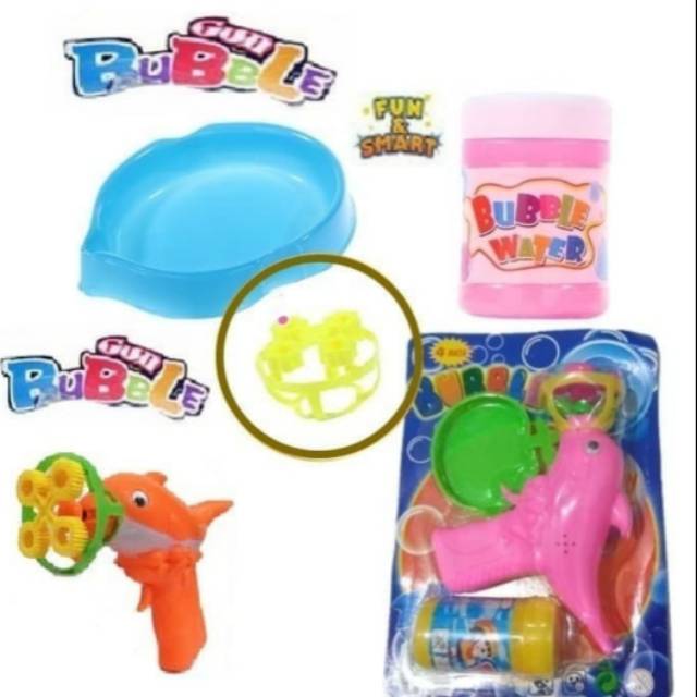 Mainan bubble gun 4mata