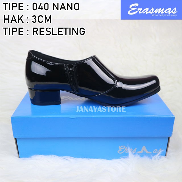 Sepatu Polwan Kowad 040 Erasmas Semi Ankle Boot 3cm Satpol PP Security