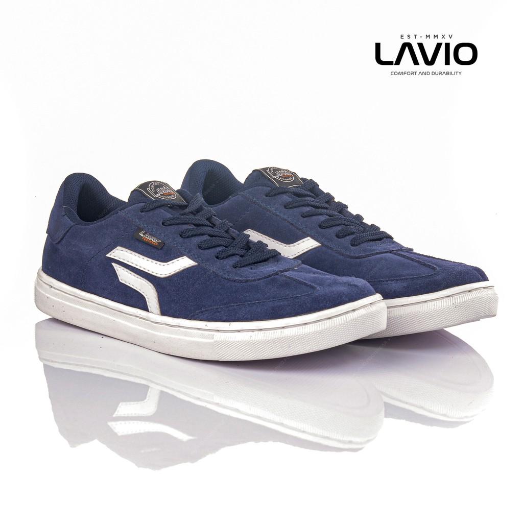 Lavio Sepatu Sneakers Kulit Suede Original Kekinian Light Terbaru 2021