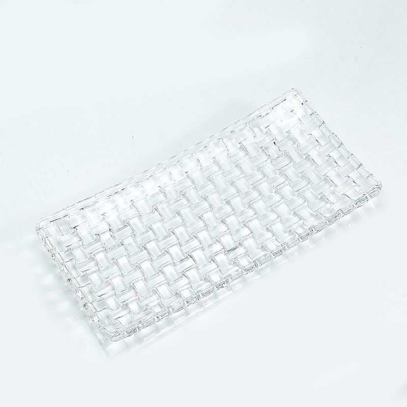 Capodimonte Piring Kaca Persegi Panjang POLOS