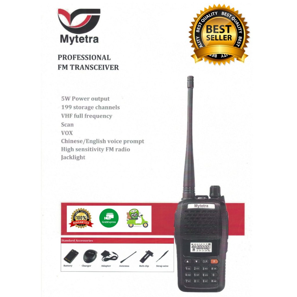 Ht Walkie Talkie Mytetra V77 5w Power Output