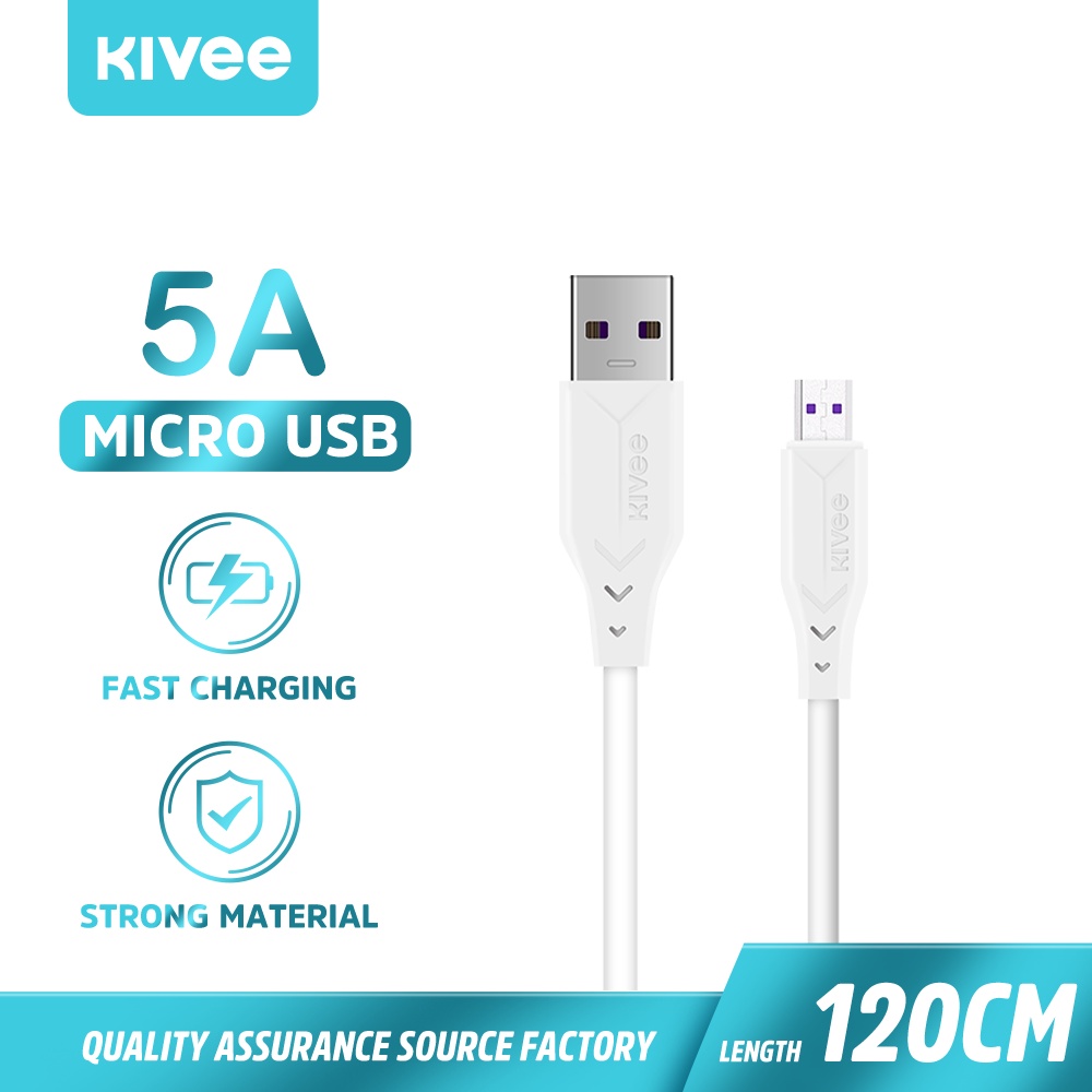 KIVEE charger iphone fast charging 18w PD/QC 3.0 Wall Charger oppo xiaomi Garansi 1 tahun-KV-CT326-1M Micro