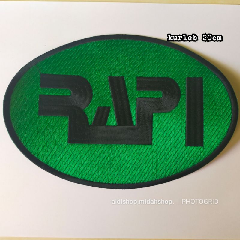 LOGO BORDIR RAPI OVAL BESAR