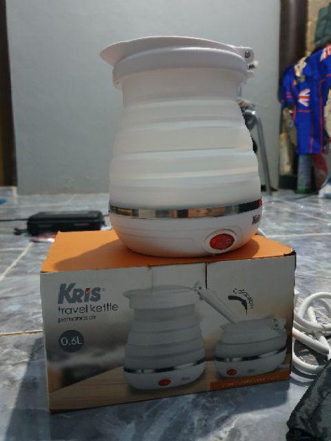 Kris Teko Listrik Portabel 600 Ml - Travel Water Kettle - Water Jug - Teko Listrik Lipat Portable