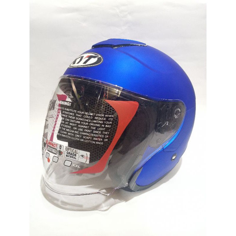 Helm kyt kyoto R Biru doff flat blue