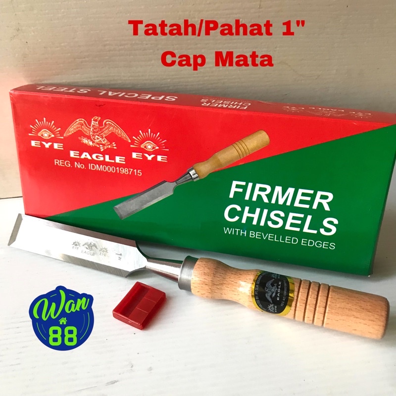 Tatah/ Pahat 1” Gagang Kayu Cap MATA