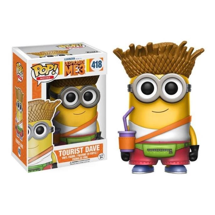Funko Despicable Me 3 Tourist Dave Pop Vinyl 13426 barang ready