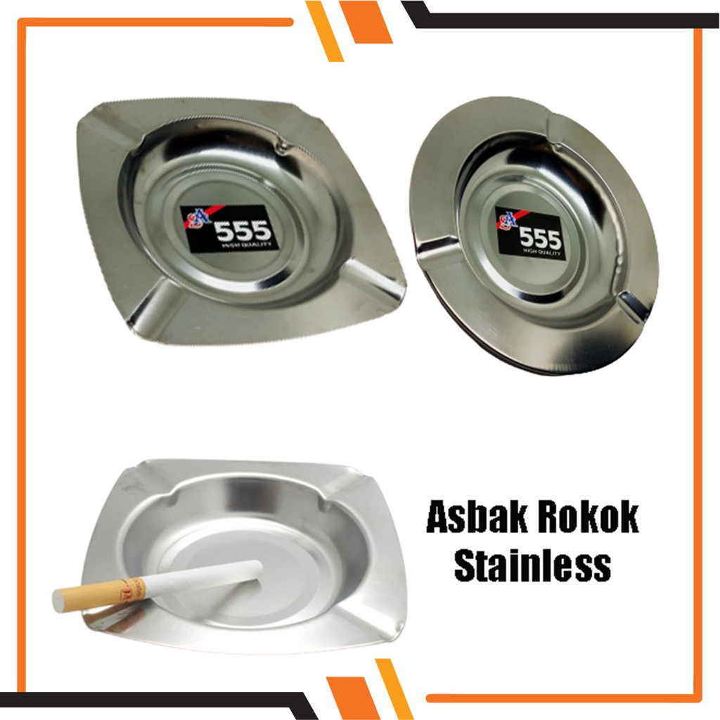 Asbak Rokok Stainless Murah / Asbak Stenlis