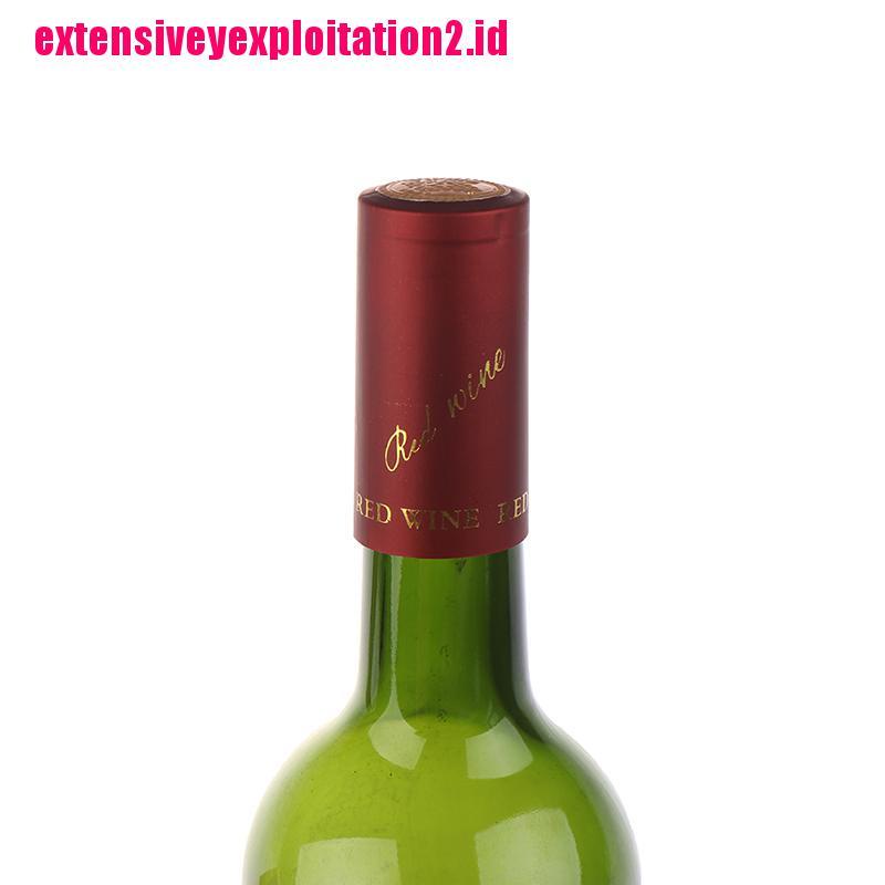 &lt; E2id &amp; &gt; 10Pcs Sumbat Botol Wine Bahan Pvc