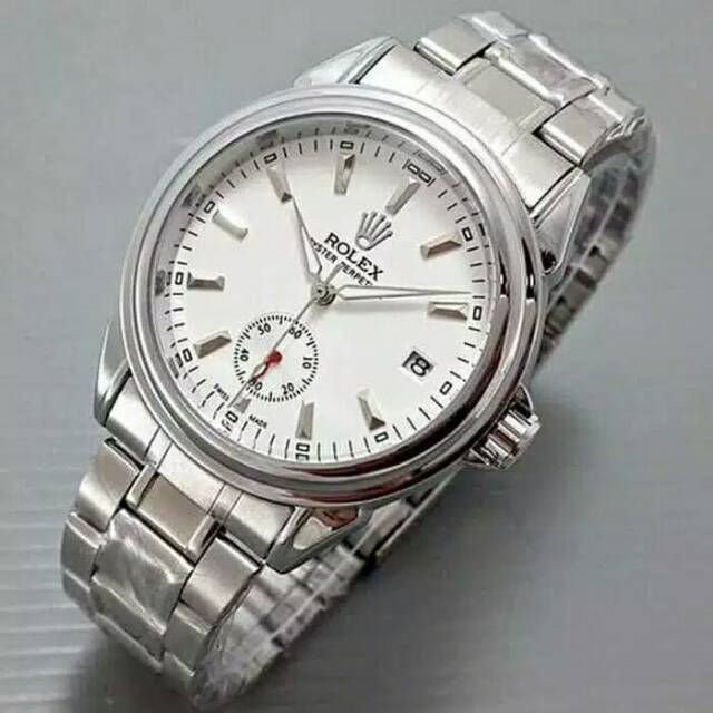 Terima Cod)Jam Tangan Pria Rolex Auto metic Strap Rantai (Dikirim Dari Jakarta)