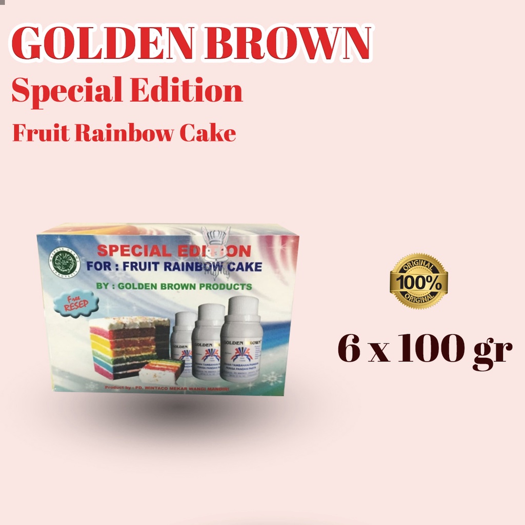 

Rainbow Cake Pasta Golden Brown 100gr